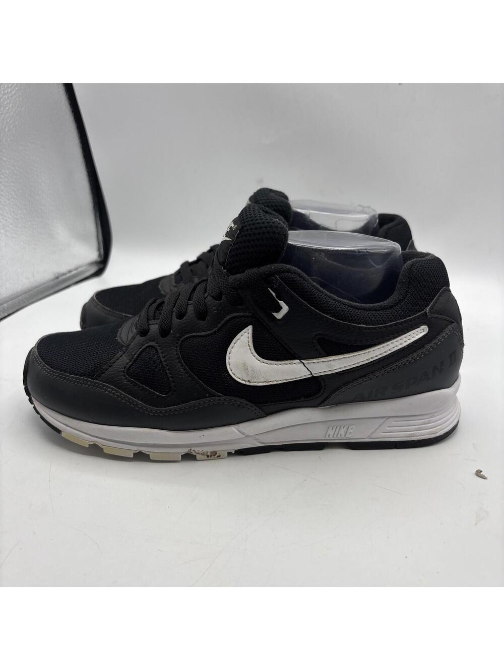 Nike Air Span 2 Black Anthracite White AH8047 -008 Men's Size 8 - Picture 3 of 10